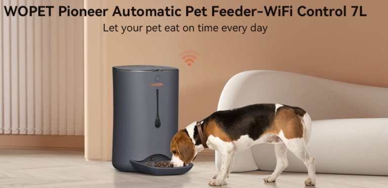 WOPET 7L Automatic Dog Feeder with Camera