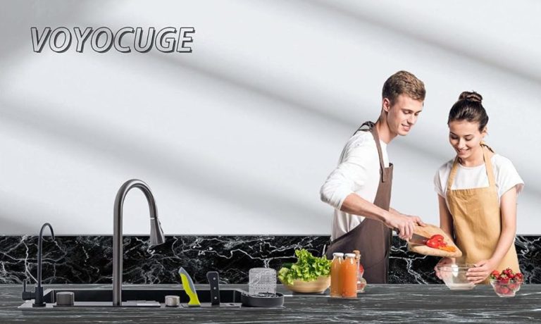 VOYOCUGE Dual Waterfall Smart Kitchen Sink